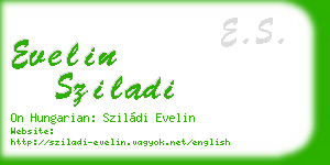 evelin sziladi business card